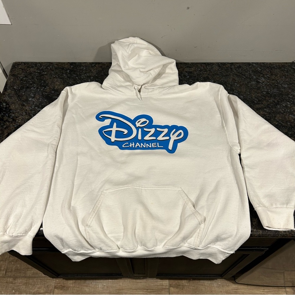Dizzy Dyl Official Merc Dizzy Channel Hoodie Adult Large White